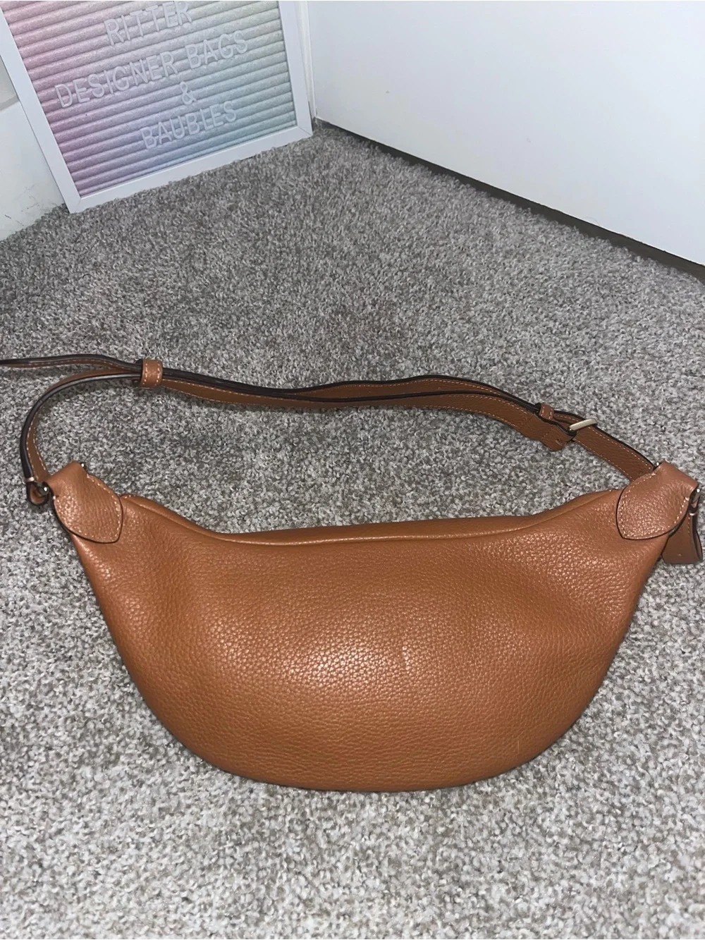 Kate Spade Leila Tan Leather Belt Bag